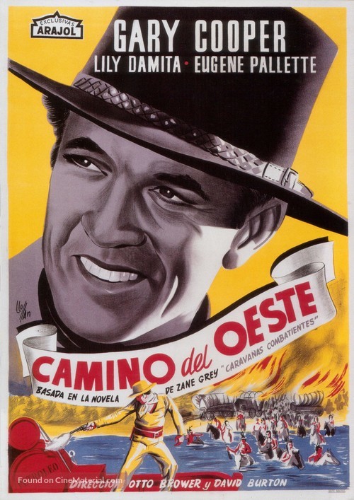 Fighting Caravans - Spanish Movie Poster