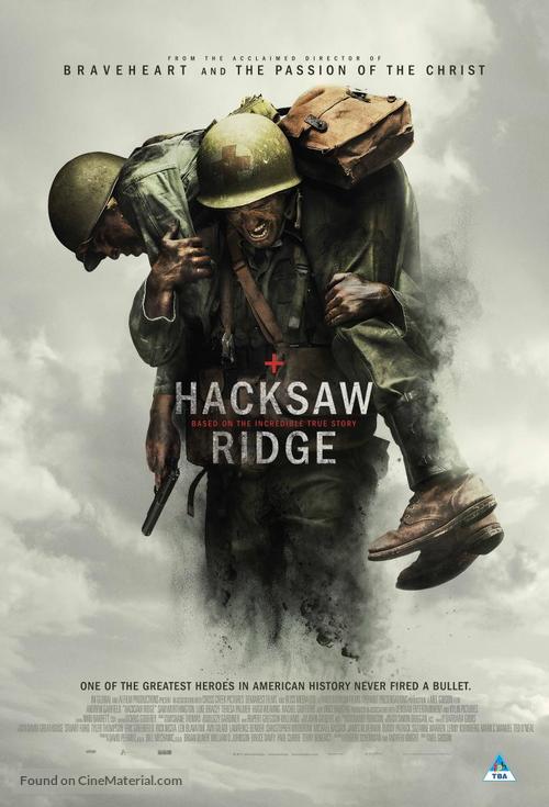 Hacksaw Ridge - South African Movie Poster