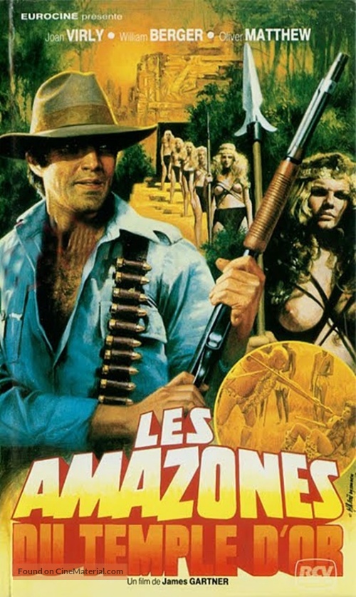 Les amazones du temple d&#039;or - French VHS movie cover