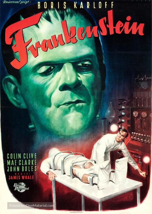 Frankenstein - German Movie Poster