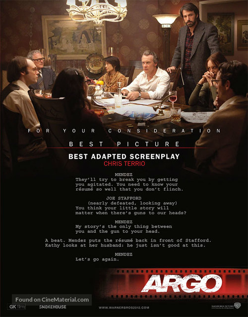 Argo - For your consideration movie poster