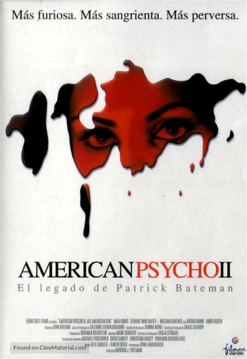 American Psycho II: All American Girl - Spanish Movie Cover