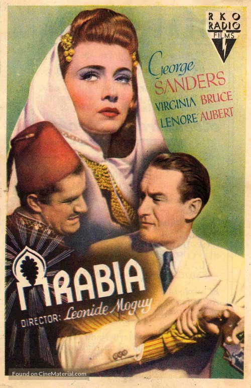 Action in Arabia - Spanish Movie Poster