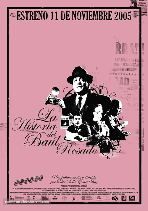 La historia del ba&uacute;l rosado - Colombian Movie Poster