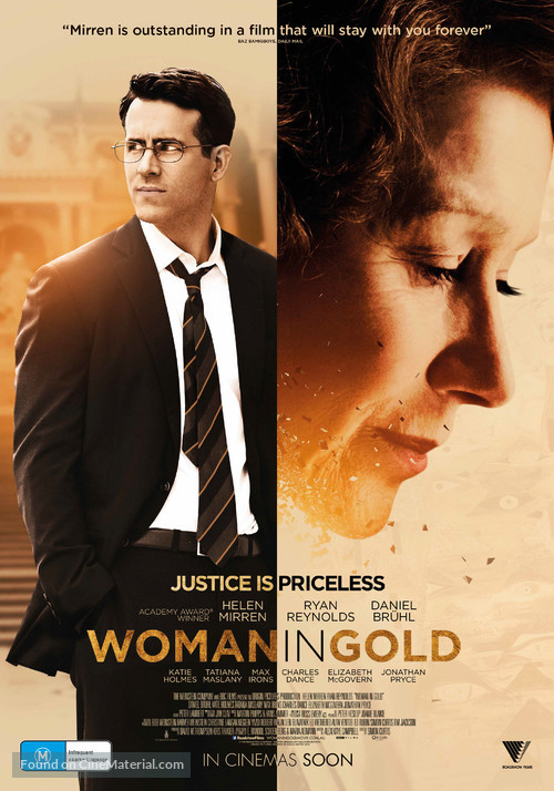 Woman in Gold - Australian Movie Poster