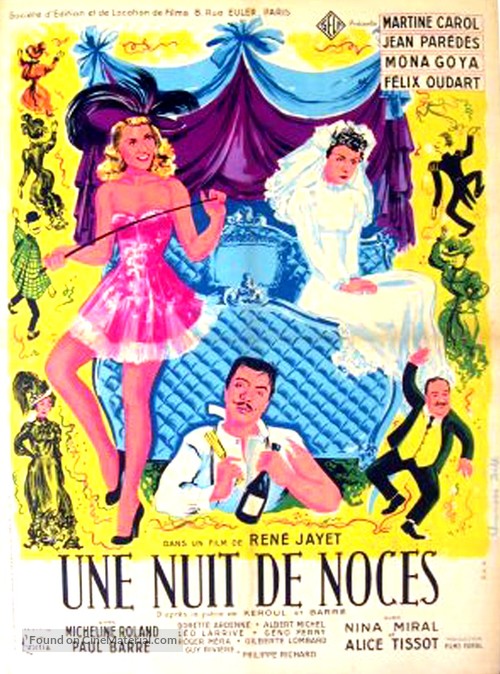 Une nuit de noces - French Movie Poster