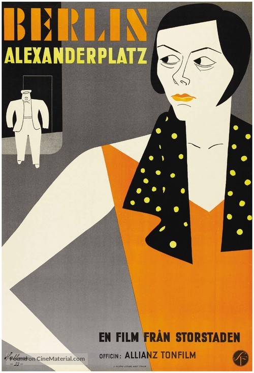 Berlin - Alexanderplatz - Swedish Movie Poster