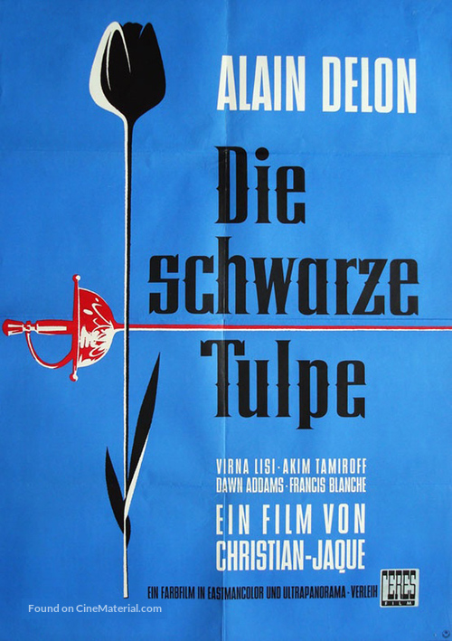 La tulipe noire - German Movie Poster