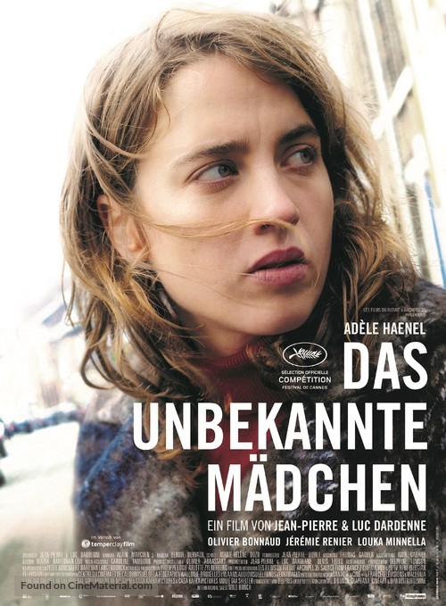 La fille inconnue - German Movie Poster