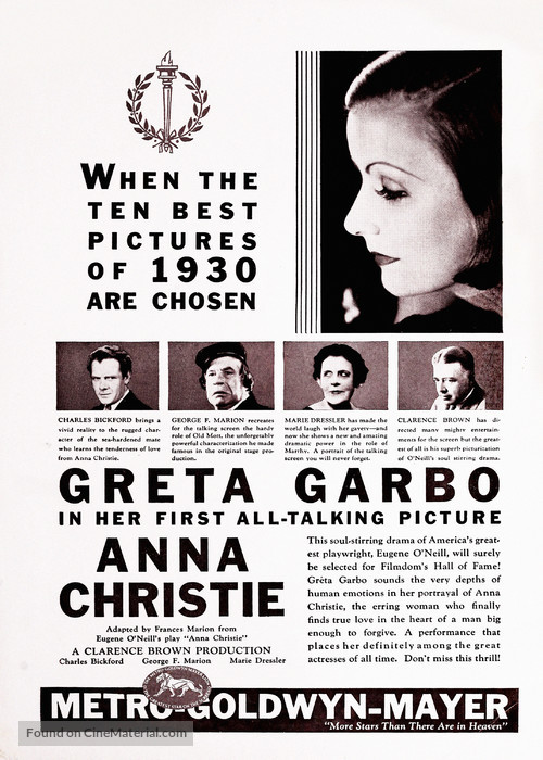 Anna Christie - poster