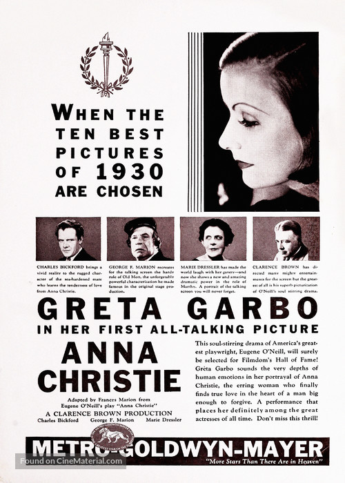 Anna Christie - poster