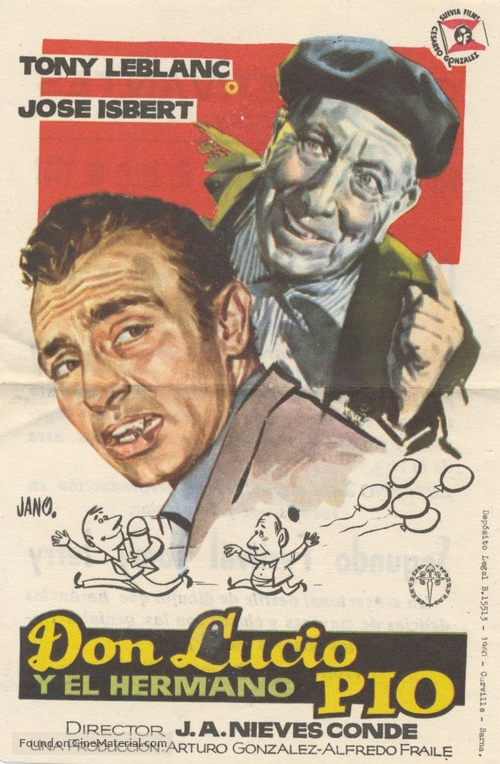 Don Lucio y el hermano p&iacute;o - Spanish Movie Poster