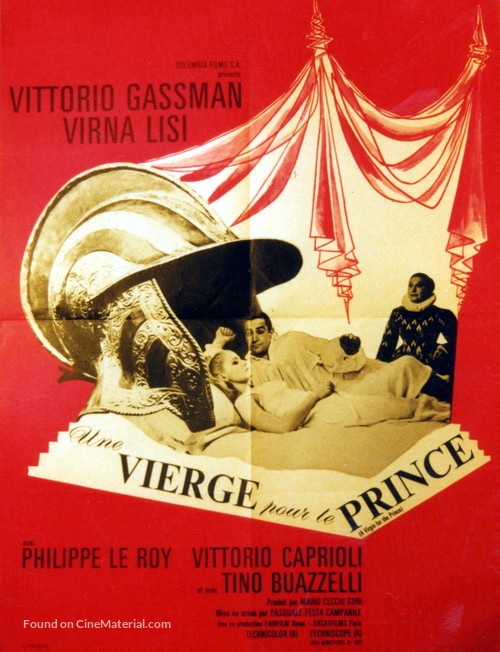 Una vergine per il principe - French Movie Poster