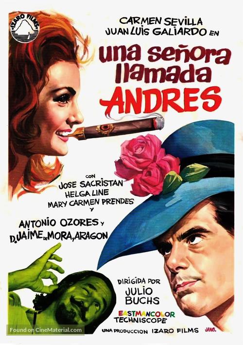 Una se&ntilde;ora llamada Andr&eacute;s - Spanish Movie Poster