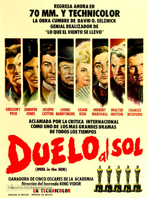 Duel in the Sun - Mexican Movie Poster