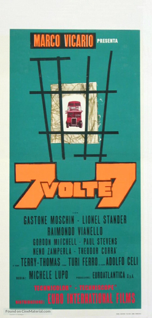 Sette volte sette - Italian Theatrical movie poster