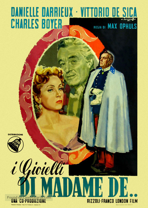 Madame de... - Italian Movie Poster