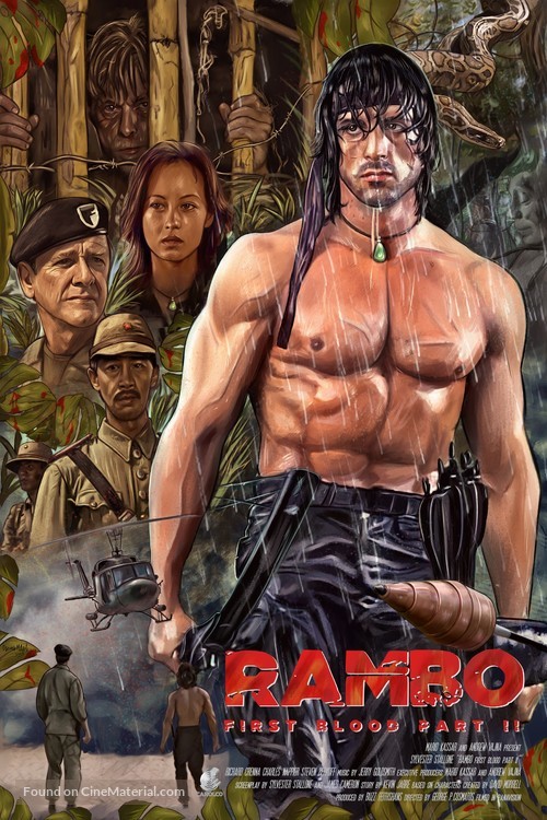 Rambo: First Blood Part II - Spanish poster