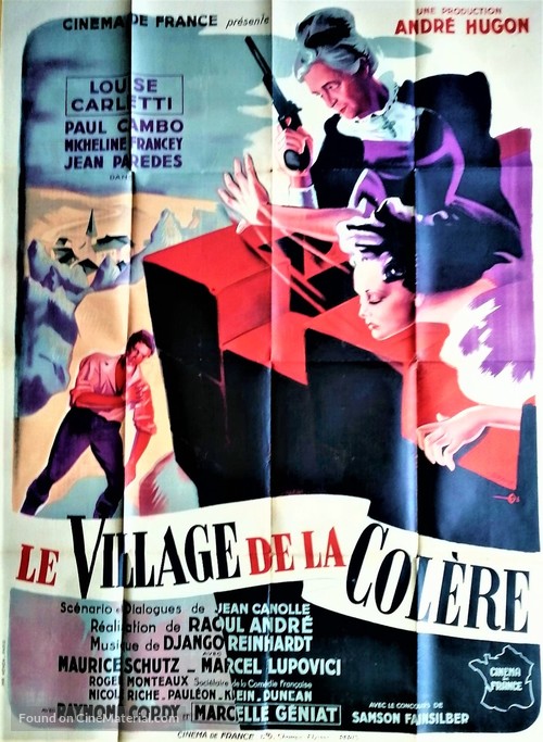 Le village de la col&egrave;re - French Movie Poster