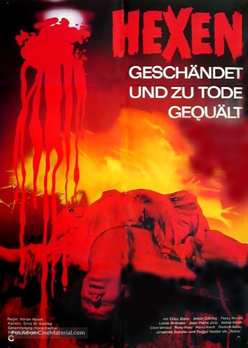 Hexen gesch&auml;ndet und zu Tode gequ&auml;lt - German Movie Poster