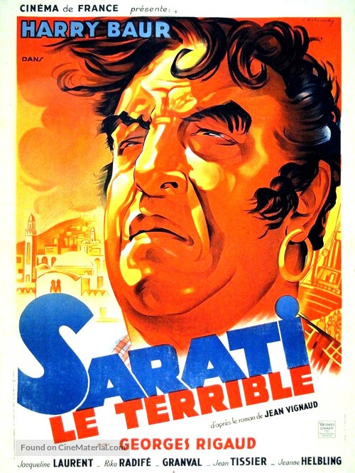 Sarati, le terrible - French Movie Poster