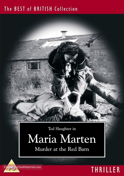 Maria Marten, or The Murder in the Red Barn - British DVD movie cover