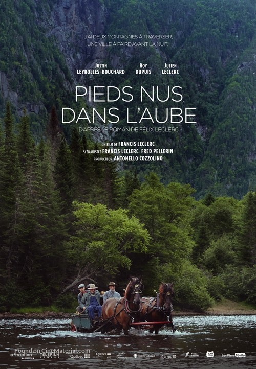 Pieds nus dans l&#039;aube - Canadian Movie Poster