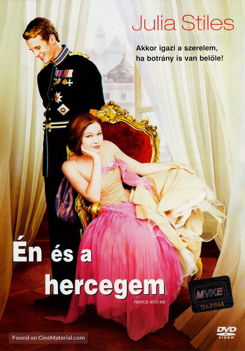The Prince &amp; Me - Hungarian DVD movie cover
