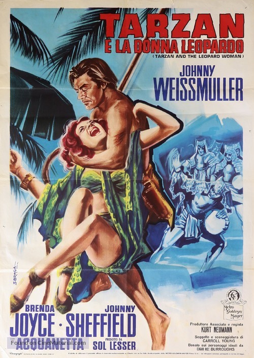 Tarzan and the Leopard Woman - Italian Movie Poster