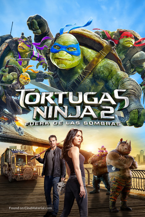 Teenage Mutant Ninja Turtles: Out of the Shadows - Mexican Movie Cover