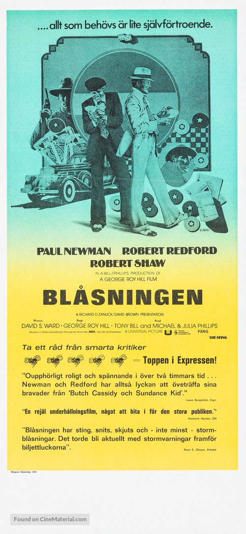 The Sting - Swedish Movie Poster
