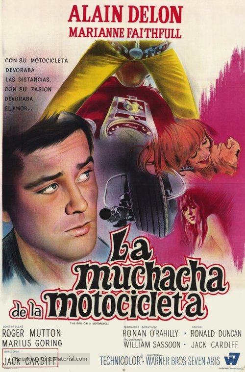 The Girl on a Motocycle - Argentinian Movie Poster