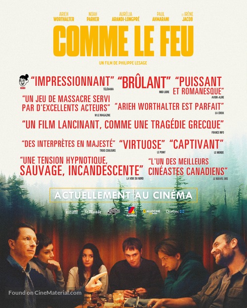 Comme le feu - French Movie Poster