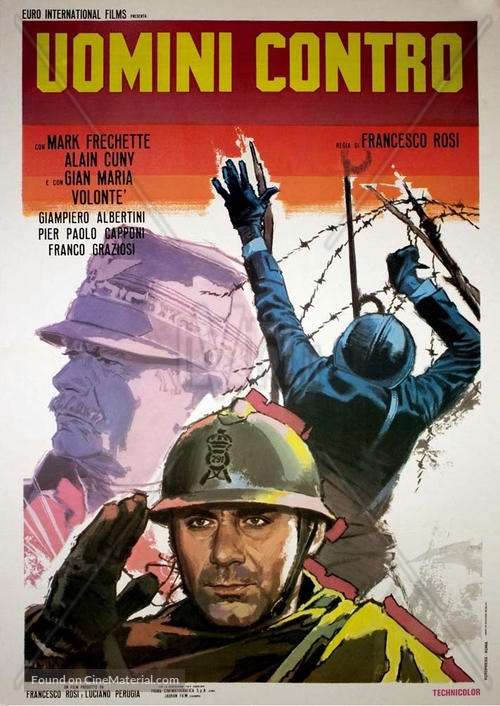 Uomini contro - Italian Movie Poster