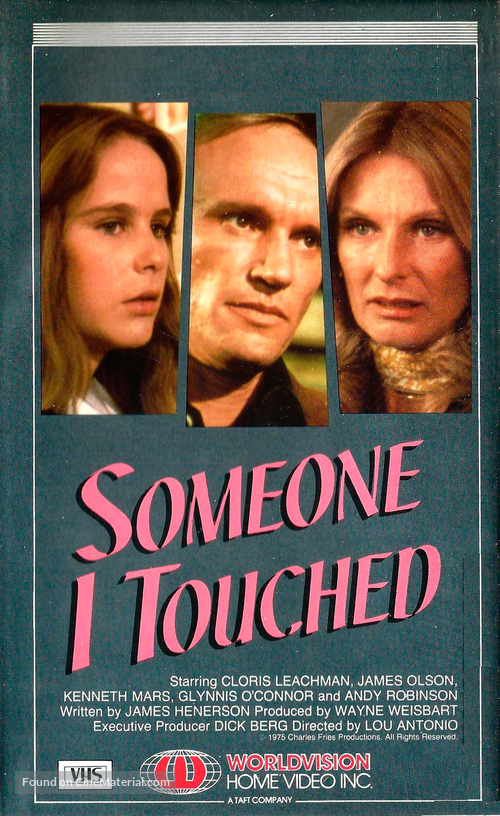 Someone I Touched - VHS movie cover