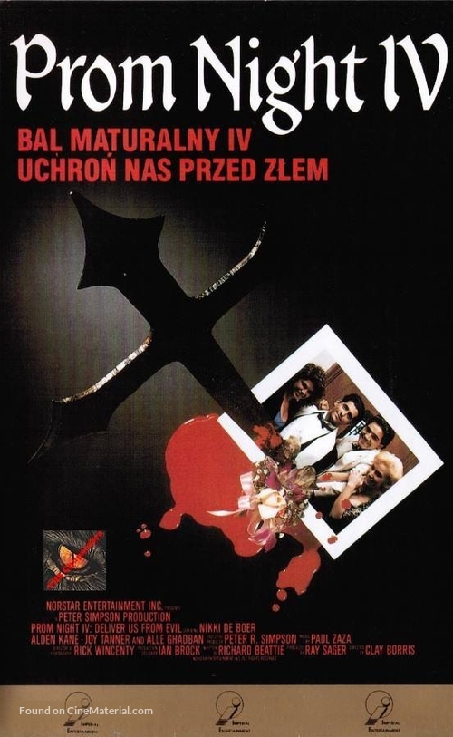 Prom Night IV: Deliver Us from Evil - Polish Movie Cover