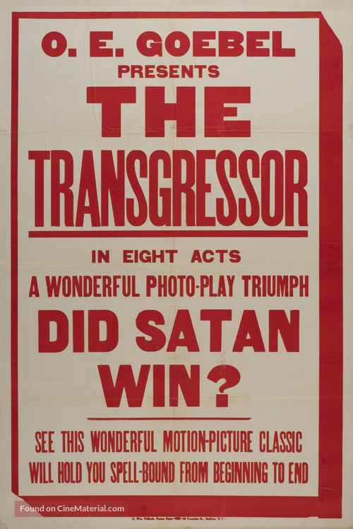The Transgressor - Movie Poster
