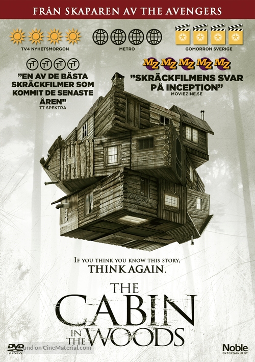 The Cabin in the Woods - Swedish DVD movie cover