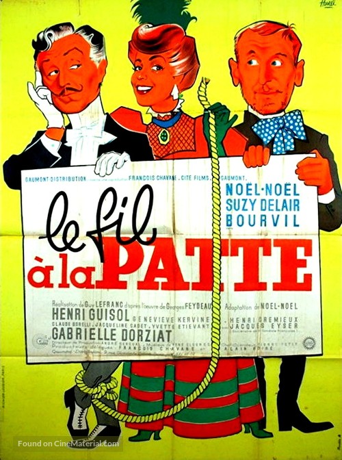 Le fil &agrave; la patte - French Movie Poster
