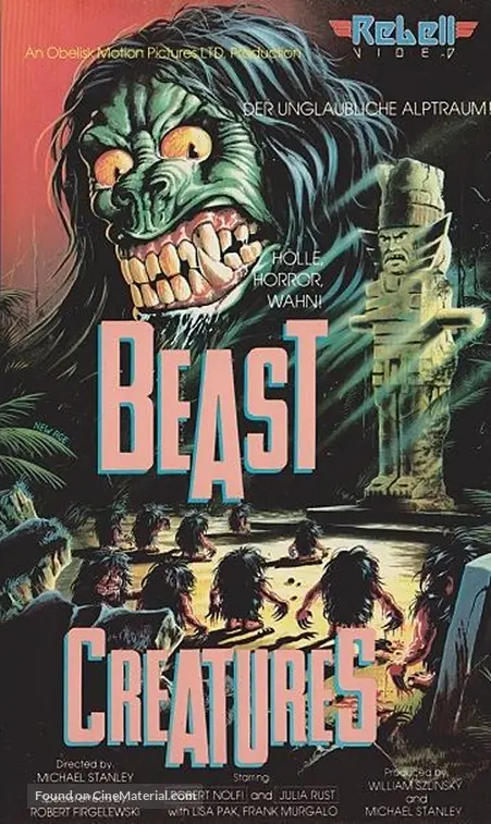 Attack of the Beast Creatures - German VHS movie cover