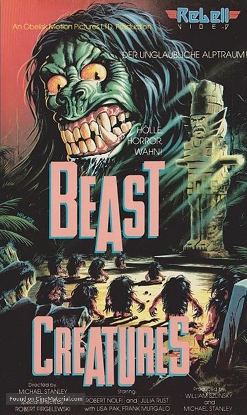 Attack of the Beast Creatures - German VHS movie cover