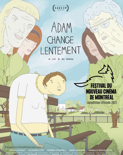 Adam change lentement - Canadian Movie Poster