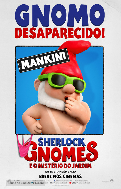 Sherlock Gnomes - Brazilian Movie Poster