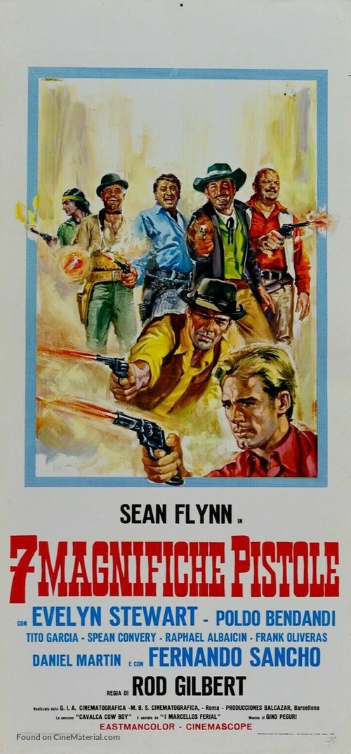 7 magnifiche pistole - Italian Movie Poster