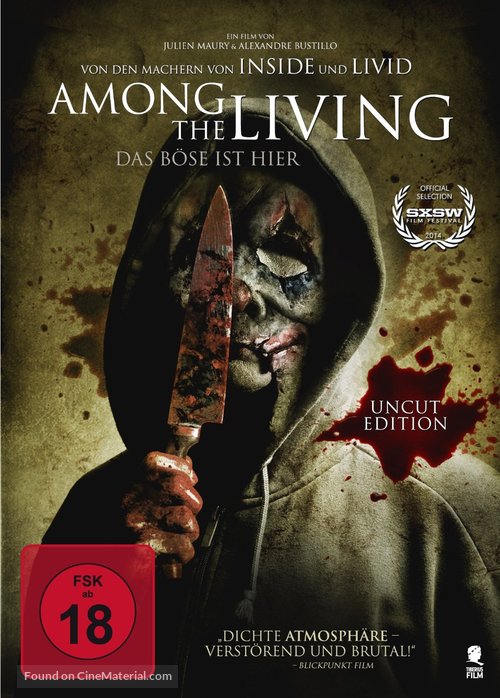 Aux yeux des vivants - German DVD movie cover