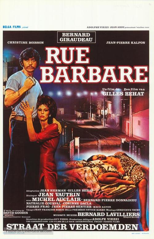 Rue barbare - Belgian Movie Poster