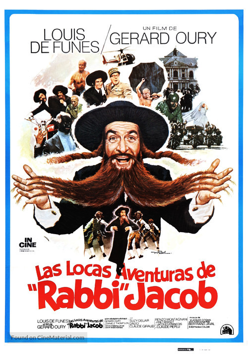 Les aventures de Rabbi Jacob - Spanish Movie Poster