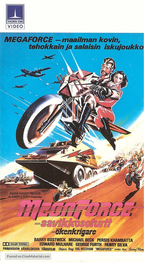 Megaforce - Finnish VHS movie cover