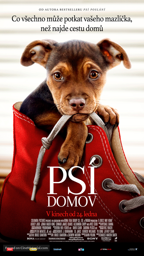 A Dog&#039;s Way Home - Czech Movie Poster