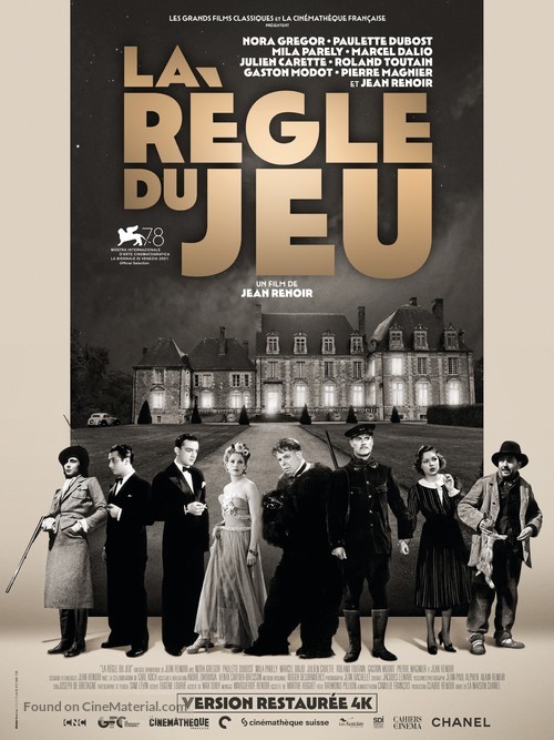 La r&egrave;gle du jeu - French Re-release movie poster